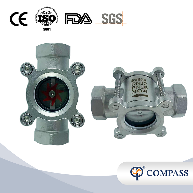 DN15 SANITARY STAINLESS STEEL PLUM BLOSSOM SIGHT GLASS