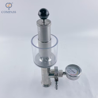 38.1MM TC50.5MM Aseptic Sterilize Vertical Model Clamp SS316L Exhaust Valves