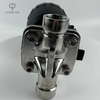 G 1" SS316L G FEMALE-THREAD STRAIGHT DIAPHRAGM VALVE WITH PLASTIC PNEUMATIC HEAD