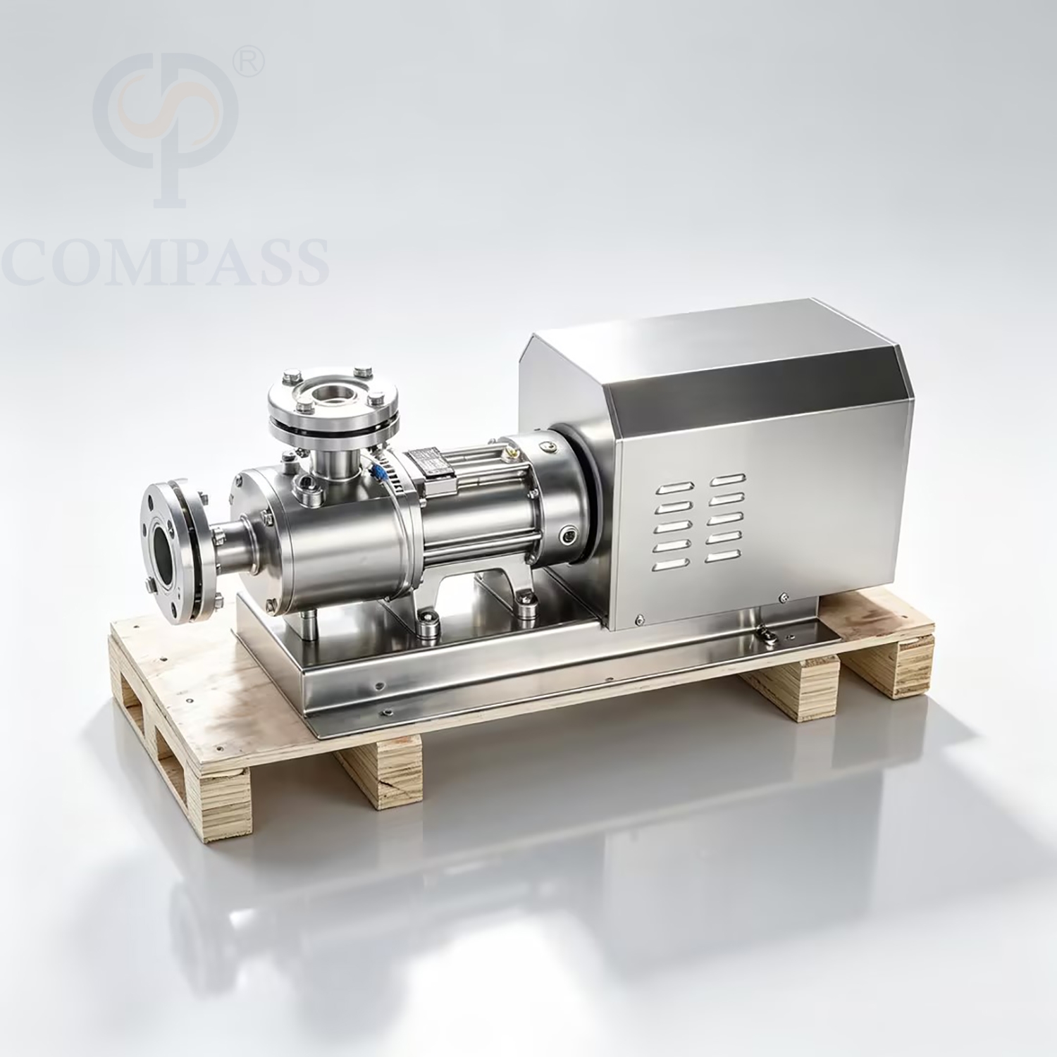 SS304 4KW Santary Stainless Steel Electric Pump Hot Selling 400V 3-phase Double Screw Parallel Pump with Jacket Insulation