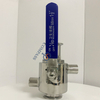 1Inch TC50.5MM Manual Clamp Ball Valve with Jacket and 12.7MM BSP Female Thread Port