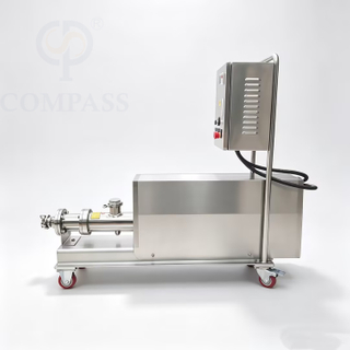 1.5KW-2HP SS316L Sanitary Food Grade OEM Electric Single Screw Pump with Stainless Steel Motor Cover and Trolley and EPDM Stator