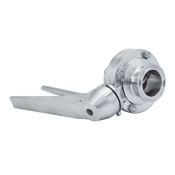 1 1/4inch 32mm Sanitary Hygienic Stainless Steel Food Grade SS316L SMS Manual Tri Clamp Butterfly Valve with Stainless Steel Multi-Position