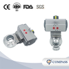 1/2inch 12.7mm Sanitary Hygienic Stainless Steel Food Grade SS304 Pneumatic Clamp Butterfly Valve with Pneumatic Actuator 