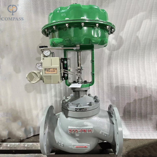 Normally Close PN16 DN40 SS304 Modulating Valves with Pneumatic Actuator