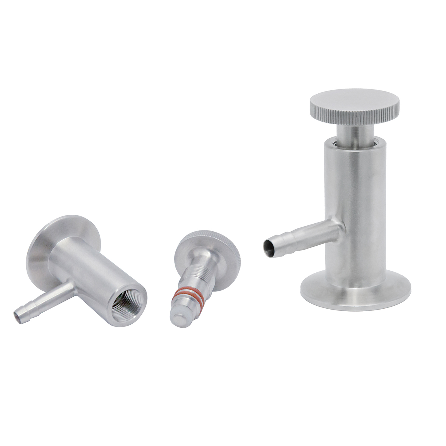 Matte Ordinary Tri Clamping Manually SS304 SS316L Sampling Valves for Beer