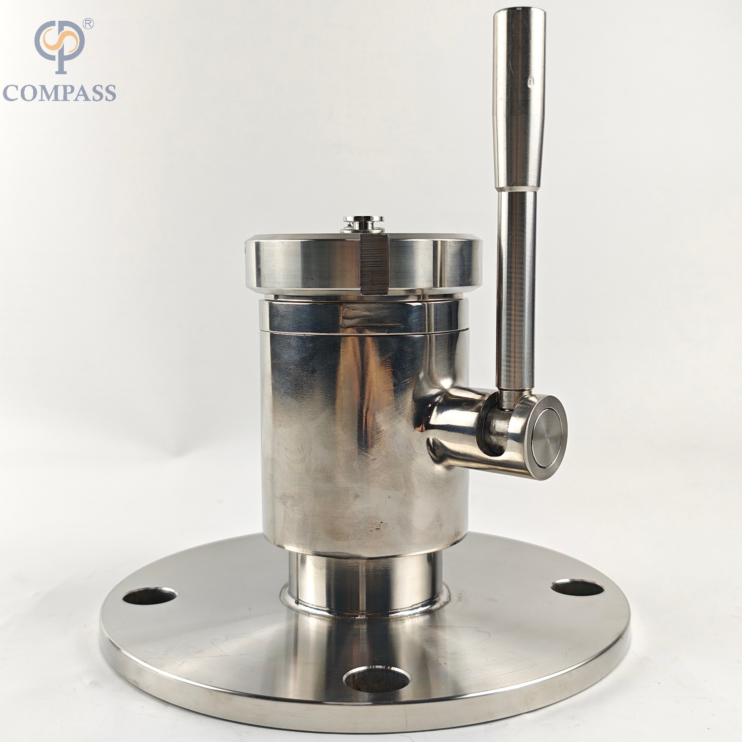 DN50 STAINLESS STEEL STAINLESS STEEL MANUAL FLANGE-THREADED HEAVY-DUTY BALL VALVE WITH BLIND NUT AND CHAIN
