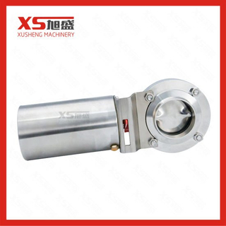 1.5inch Stainless Steel 304 Sanitary Pneumatic Actuator Butterfly Valve