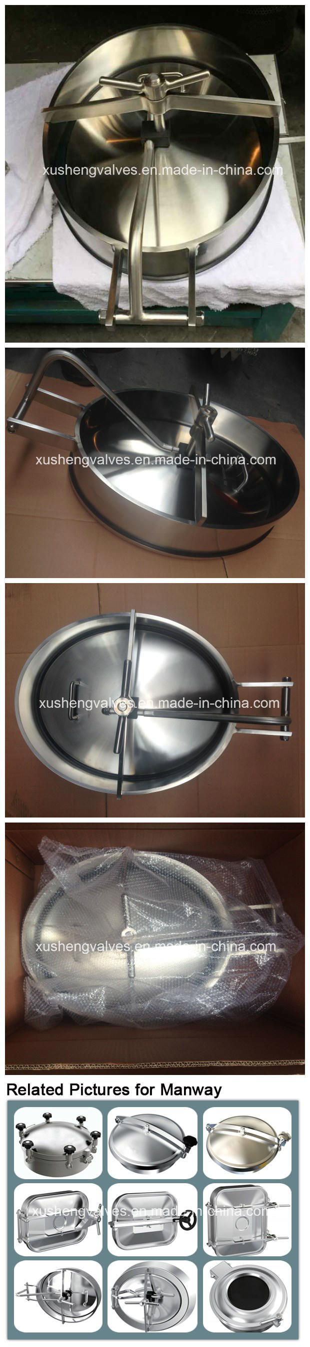 Stainless Steel Sanitary SUS304 Oval Manway