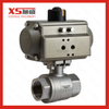 Sanitary Straight Clamp Ball Valve with Motor-Driven