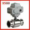 Sanitary Straight Clamp Ball Valve with Motor-Driven