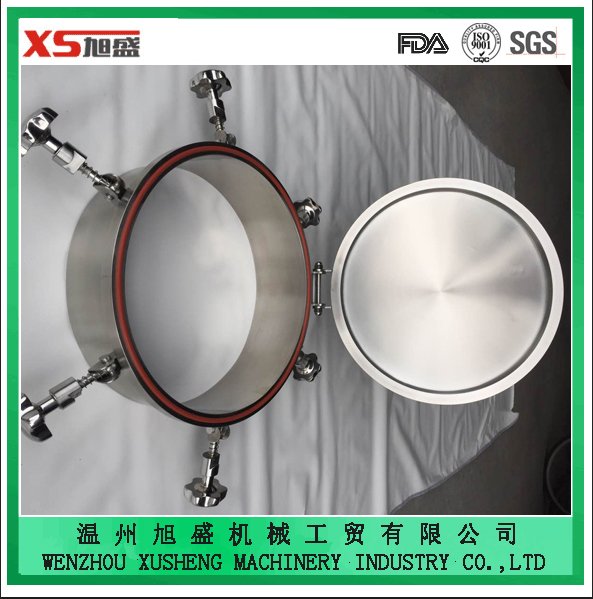 Stainless Steel AISI304 Food Grade Outward Oval Pressure Manhole Cover