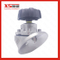 Stainless Steel SS316L Sanitary Manual Diaphragm Bottom Valves