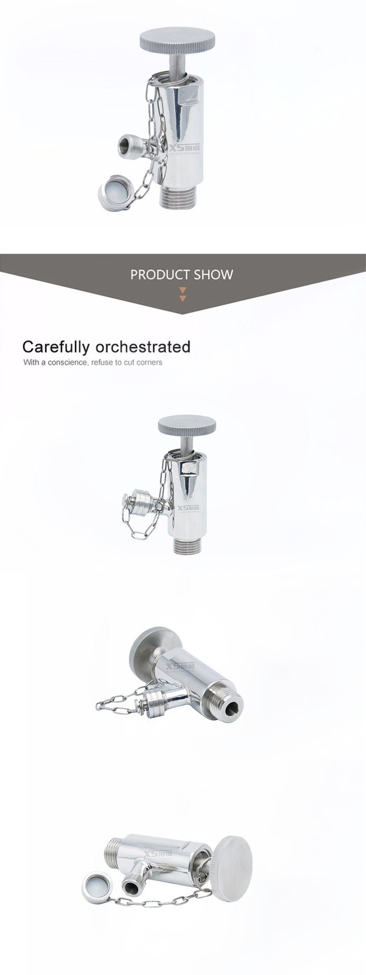 New Style Stainless Steel 316L Male Aseptic Samping Valves