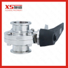 Sanitary Screw Thread Butterfly Valves with Stainless Steel Handles