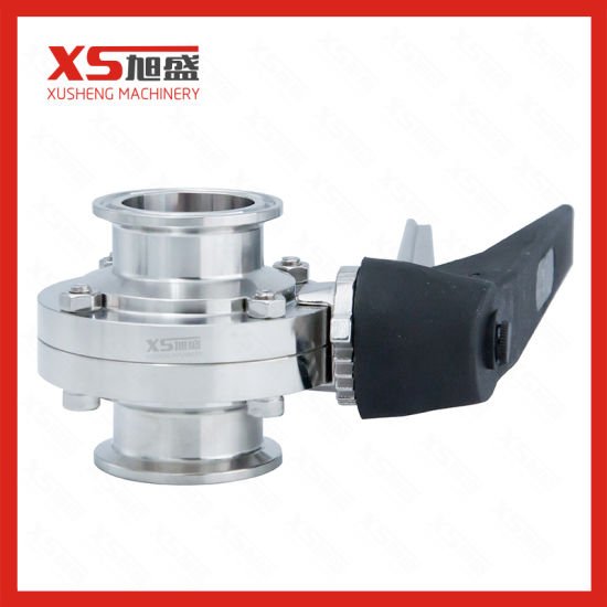 Sanitary Screw Thread Butterfly Valves with Stainless Steel Handles