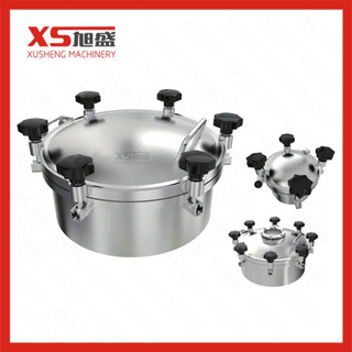 600mm Stainless Steel 316 Food Grade Round Pressurized Manhole Cover with FDA Gasket