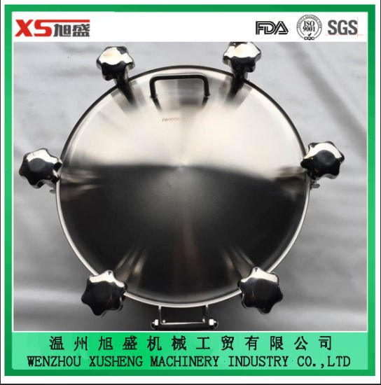 Ss316 Dn400 Stainless Steel Food Grade Circular Pressure Manhole