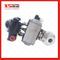 Stainless Steel Sanitary Pneumatic Actuator Tri Clamp Butterfly Valves with Solenoid Valve