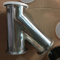 4 Inch Stainless Steel Sanitary Grade Tri Clamp Y Type Tee