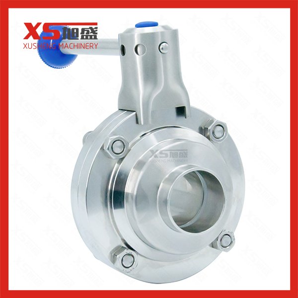 25.4mm Stainless Steel Ss304 Sanitary SMS Butterfly Valves