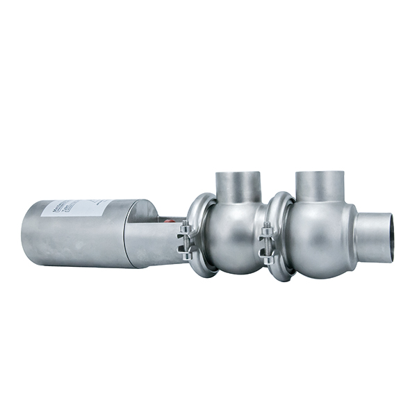 Sanitary Stainless Steel Weld Double Seat Pneumatic Mixproof Valve