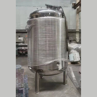 Stainless Steel SS304 SS316L Food Grade Polished Sanitary Hygienic Milk Single Layer Storage Tanks 