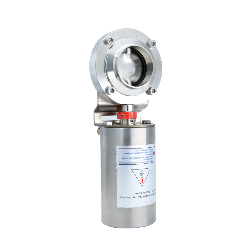 air actuated Pneumatic Sanitary Butterfly Valve for pharmacy