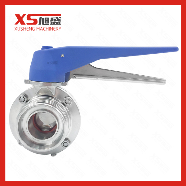 DIN Thread Sanitary Butterfly Valve for chemical industries