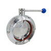SMS Manual Sanitary Butterfly Valve for chemical industries