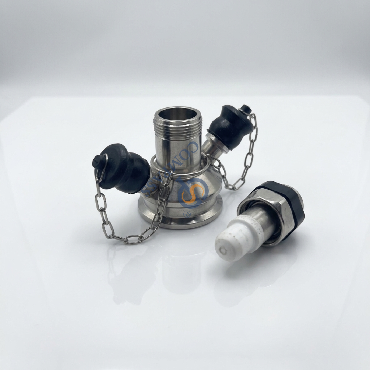 SS316L DN10 TC25.2MM Microbiology Clamping Sampling Valve with Silicone Gasket