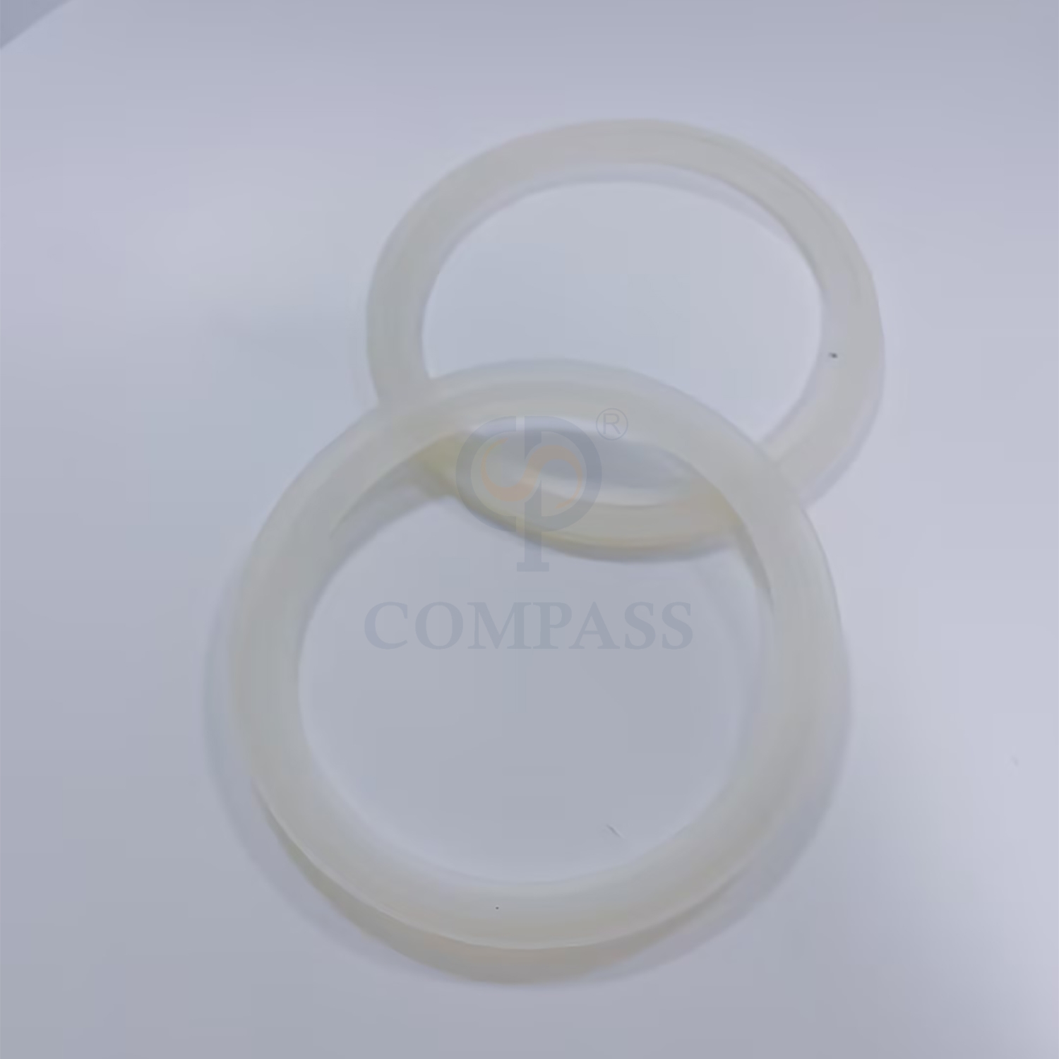 Hot Sale Universal 2Inch TC 64MM Sanitary Hygiene Food Grade SMS Aseptic Tri Clamp Transparent Silicone Gasket with Flange Lid