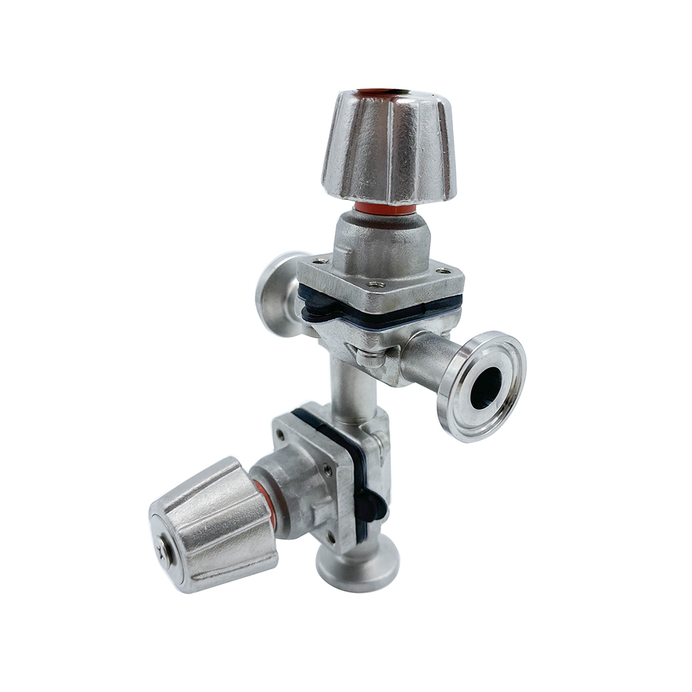 3/4Inch 19.05MM High Quality Sanitary Hygienic Stainless Steel SS316L Manual SMS Clamp Straight Diaphragm Vavle with Stainless Steel Handle