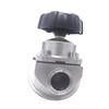 1 1/2Inch 38.1MM High Quality Sanitary Hygienic Stainless Steel SS316L Manual SMS Clamp Tank Bottom Diaphragm Vavle with Plastic Handle