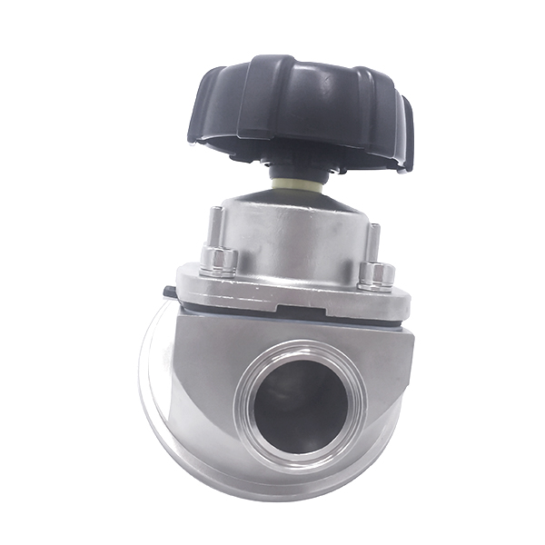 1 1/2Inch 38.1MM High Quality Sanitary Hygienic Stainless Steel SS316L Manual SMS Clamp Tank Bottom Diaphragm Vavle with Plastic Handle