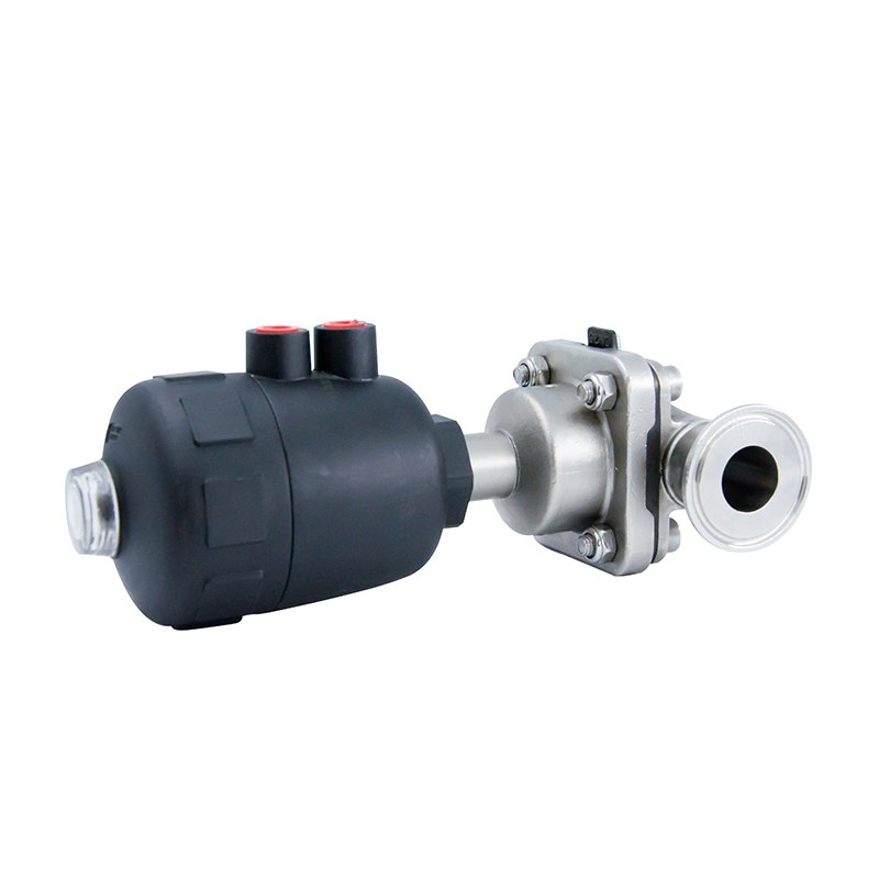 1/2Inch 12.7MM High Quality Sanitary Hygienic Stainless Steel SS316L Pneumatic SMS Clamp Straight Diaphragm Vavle with Small Plastic Pneumatic
