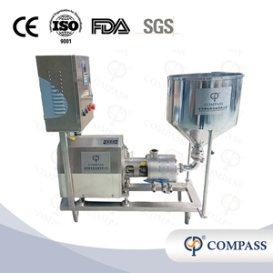 TRL3 SS304 Sanitary Three Stages Inline High Shear Dispersing Emulsion Pump with Hopper Control Cabinet and Frequency Converter
