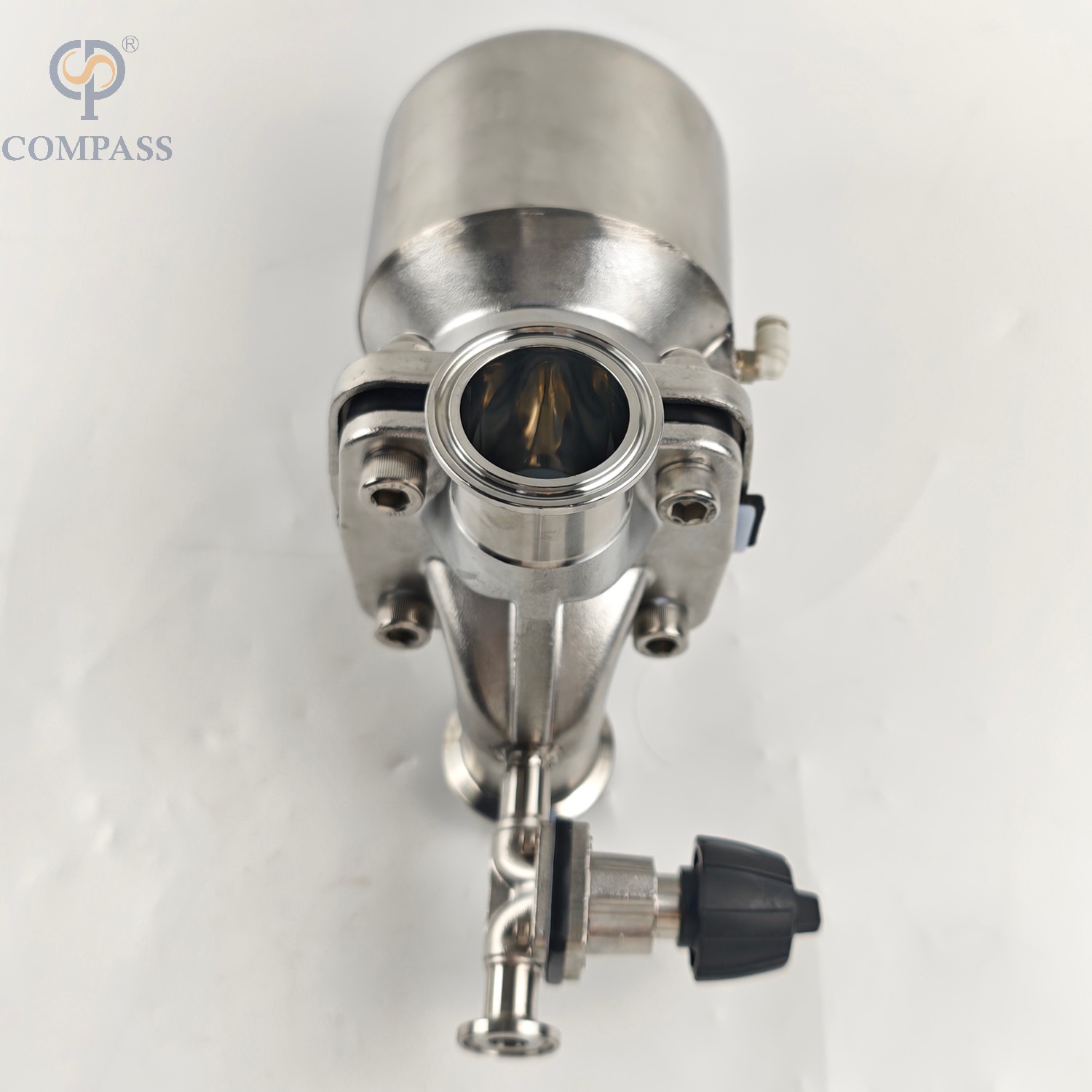 38.1mm× 1/2" SS316L Pneumatic SMS Clamp Straight Diaphragm Valve