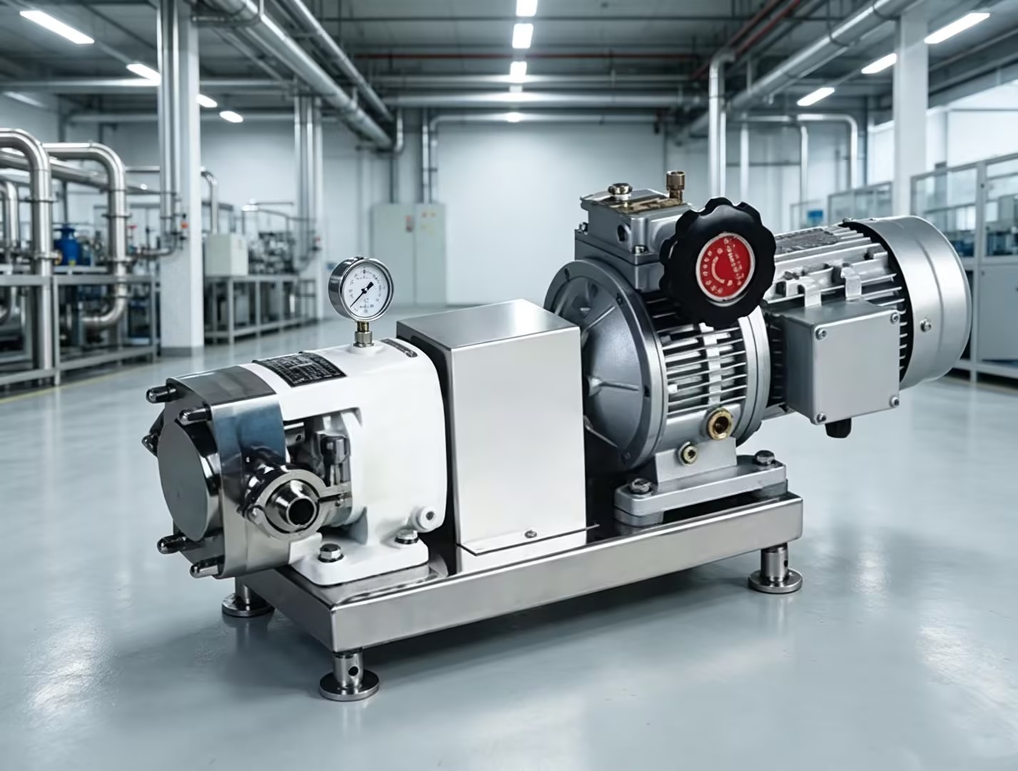ZB3A-12-2.2kw SS316L 400V 50HZ Sanitary Stainless Steel OEM Electric Gear Constant Speed Ratio Lobe Pump for Cream and Chocolate