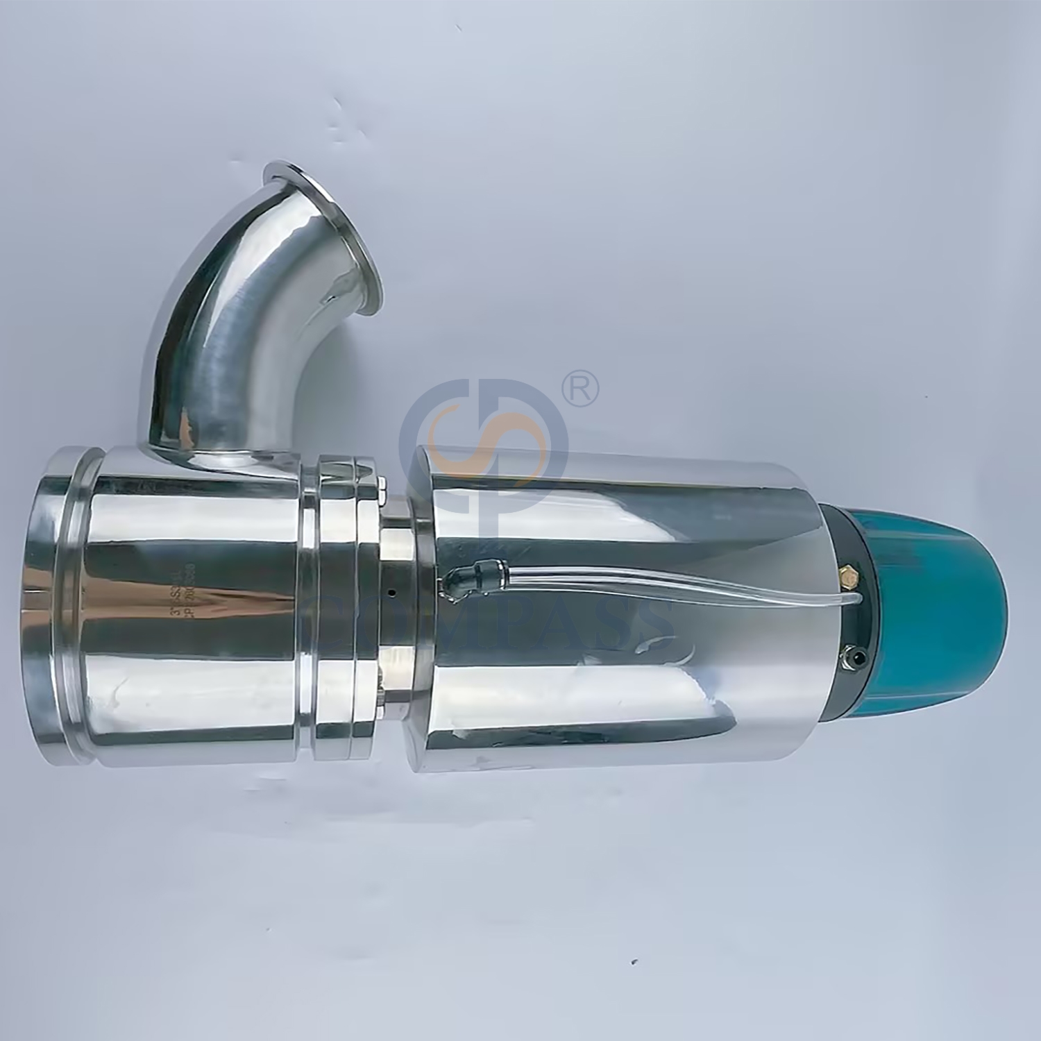 Hot Sale Air Actuated 76.2MM Sanitary Stainless Steel 316L Aseptic Clamp Pneumatic Flush Tank Bottom Valve with 24V Control Head