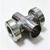 DN40 Stainless Steel SS304 Inline Sterile Four Ways Cross Sight Glass for the Tank