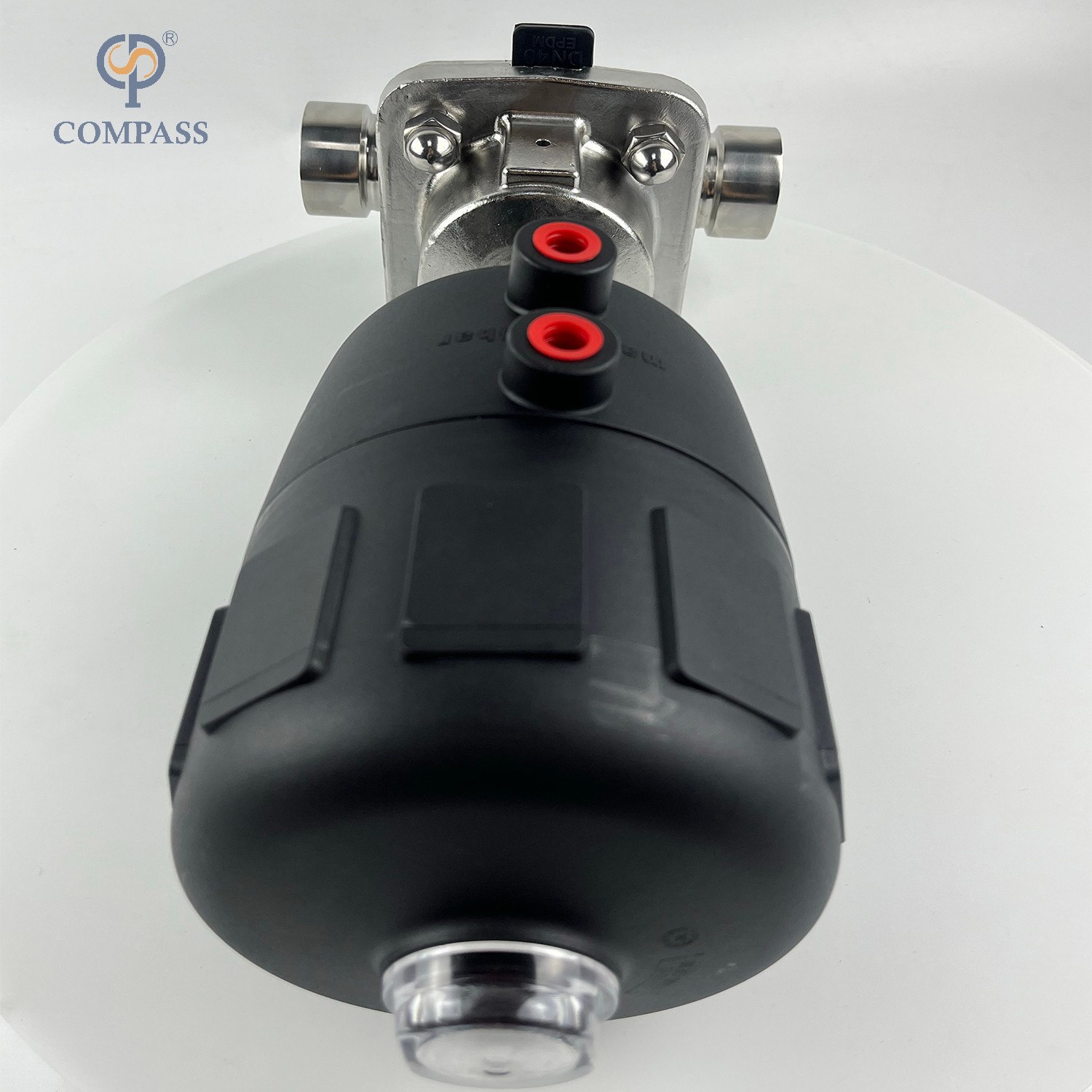 G 1" SS316L G FEMALE-THREAD STRAIGHT DIAPHRAGM VALVE WITH PLASTIC PNEUMATIC HEAD
