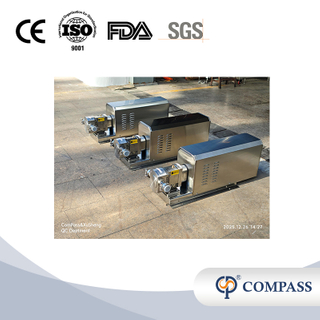 SS316L Sanitary Lobe Pump With Fixed Ratio Motor 