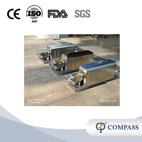 SS316L Sanitary Lobe Pump With Fixed Ratio Motor 