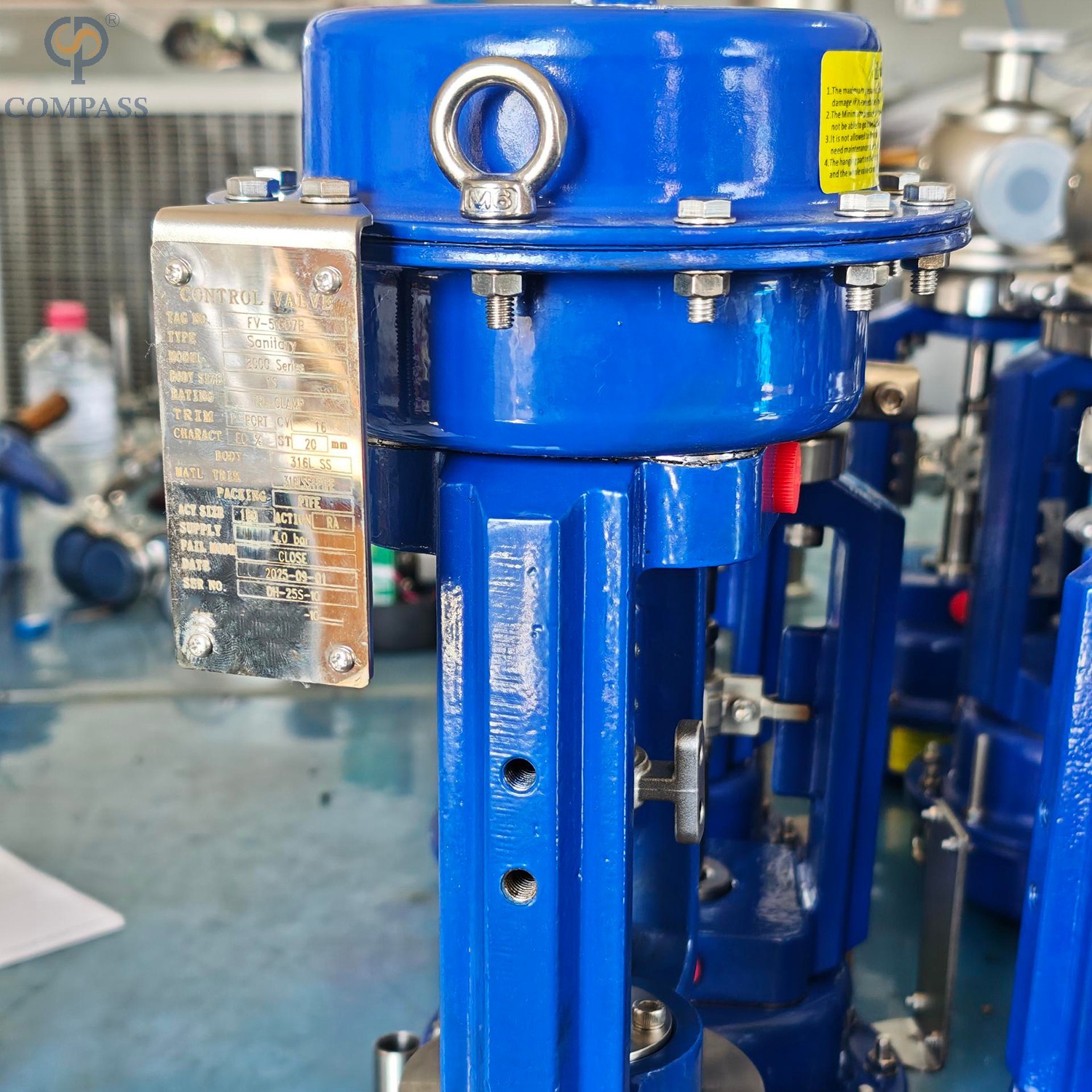 25.4mm-Mt1 SS316L Sanitary Electro-Pneumatic Tc Diaphragm Flow Regulator Valve Without Positioner