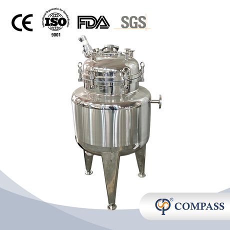  SS316L Sanitary 50L Steam Jacketed Mixing Tank with Insulation Layer