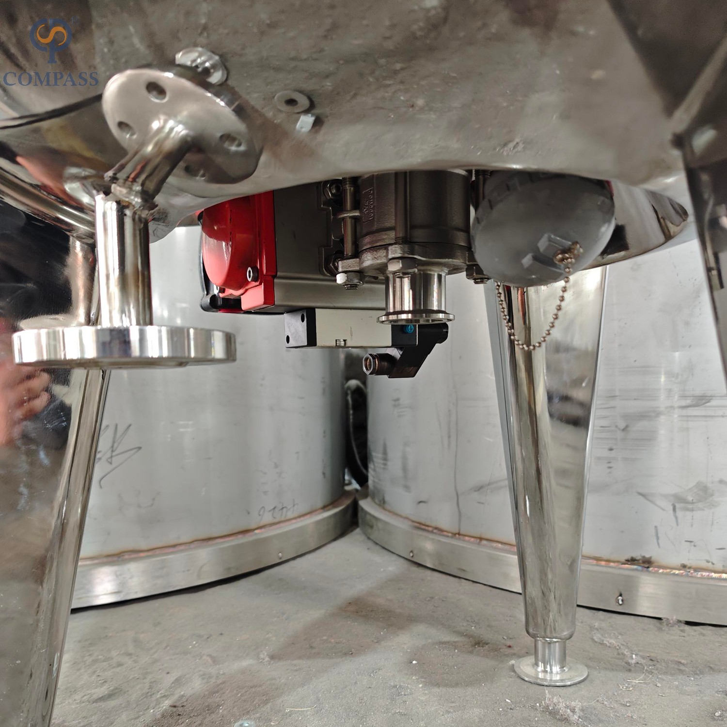  SS316L Sanitary 50L Steam Jacketed Mixing Tank with Insulation Layer