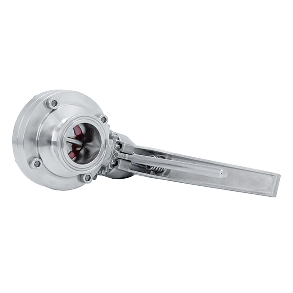 1 1/4inch 32mm Sanitary Hygienic Stainless Steel Food Grade SS316L SMS Manual Tri Clamp Butterfly Valve with Stainless Steel Multi-Position
