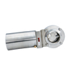 1/2Inch 12.7MM Sanitary Hygienic Stainless Steel Food Grade SS304 SMS Pneumatic Weld Butterfly Valve 