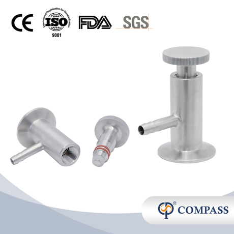 Matte Ordinary Tri Clamping Manually SS304 SS316L Sampling Valves for Beer
